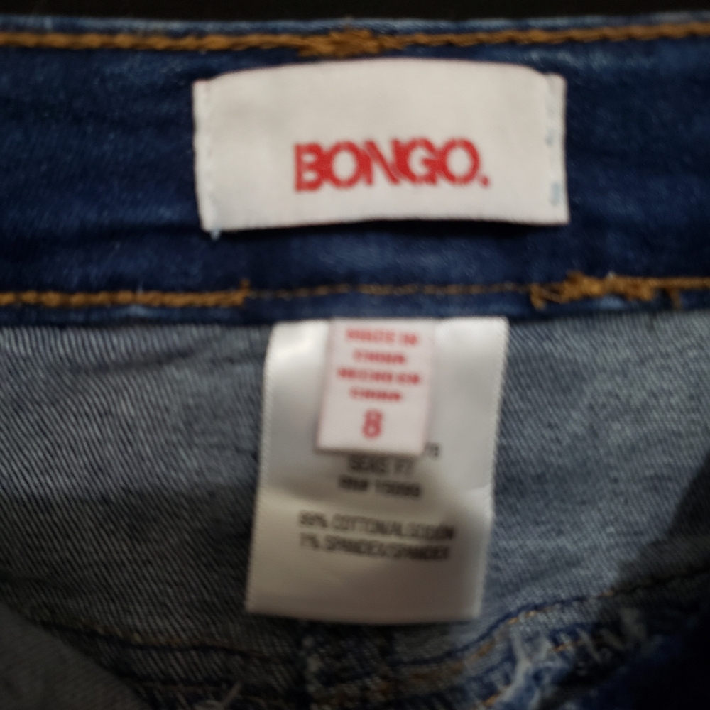 New with Tags Bongo Denim Skirt size 8 - Picture 3 of 4